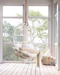 This elongated conical chair is crafted of durable white textile material. Hanging Chairs From Ikea