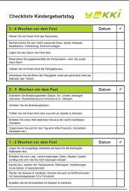 Checkliste Planung Ideen Und Spiele Fur Den Kindergeburtstag Von Yokki De Kindergeburtstag Kinder Geburtstagsideen Kinderparty
