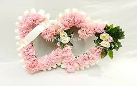 This wonderfully hand crafted double open heart tribute is available in one size. Artificial Silk Funeral Double Open Heart Wreath Tribute Flower Memorial Mum Nan Ebay