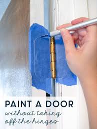 Clean the cloth with fine sandpaper. How To Paint A Door Without Taking It Off The Hinges Ugly Duckling House