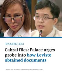The Palace appears to be finding ways to discredit Leviste and the files,  suggesting concern that these documents could expose their role in alleged  corruption.
