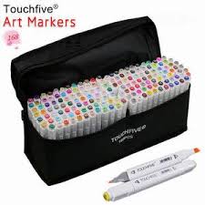 Brush Pen Drawing Pens Alcohol Based Markers Art Supplies Touchfive Manga Matching Dual Head Marker Art Pen Sketch Brush Pen