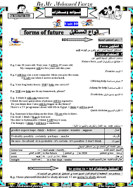 مذكرة قواعد اللغة الانجليزية للصف الثالث الاعدادي الترم الثاني 2020 ا محمد فوزى