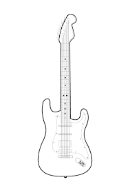 Coloriage Musique Guitare Electrique Coloring Pages Guitar Music Coloring Sheets