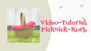 Handlicher picknickkorb mit jute für das kleine picknick im park. Tutorial Picknick Korb Youtube