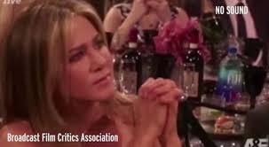 Jennifer Aniston waves bystander out of way at Critics' Choice Awards