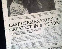 But how did it affect artists? Berlin Wall Border Begins Rarenewspapers Com