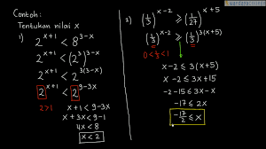 Materi kelas 9 pangkat nol pangkat negatif dan bentuk akar tolong dibantu bagi yang bisa soal yg brainly co id. Pelajaran Soal Rumus Pertidaksamaan Eksponen Wardaya College