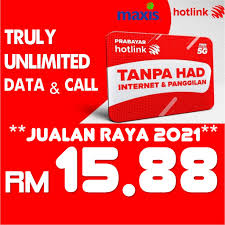 What hotlink prepaid unlimited offers hotlink prepaid unlimited offers great value with perks such as maxis tv, cashback on google play store and apple app store purchases and even more rewards. Hotlink Unlimited 45 Price Promotion May 2021 Biggo Malaysia