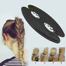 Using a hair tie that's clear or matches your hair colour will. Magic Braid Hair Braiding French Braid Tool Roller Twist Styling Bun Maker Ebay