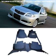 For Toyota Vios 2003 2007 Xp40 Interior Custom Waterproof 6 Colors Car Styling Front Rear Floor Mats Full Set