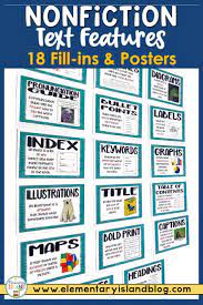 Nonfiction Text Features Worksheets And Posters Nonfiction Text Features Text Features Worksheet Nonfiction Texts