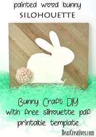 *this post contains affiliate links*. Fun And Easy Painted Bunny Craft With Bunny Silhouette