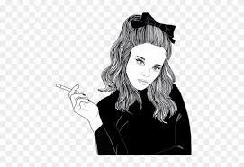 Girls drawing at getdrawings com free for personal use girls. Tumblr Chicas Girls Tumblrgirls Outlines Cute Girl Drawings Black And White Hd Png Download 500x495 3832390 Pngfind