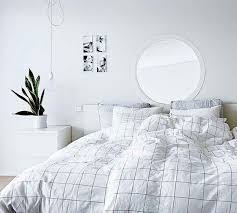 Aesthetic Black And White Checkered Bedding Gray Aesthetic Bedroom Interior Minimalist Bedroom Home Decor