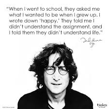 John Lennon Quote On Happiness John Lennon Quotes John Lennon Lennon