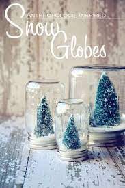 Diy Snowglobe Christmas Snow Globes Diy Homemade Christmas Decorations Christmas Snow Globes