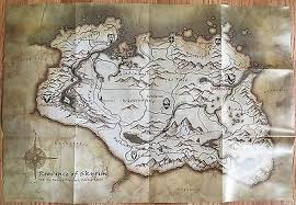 Use the progress tracker to get 100% completion! Pre Folded Elder Scrolls V Skyrim Map From Game 20 X 13 1 2 8 99 Picclick