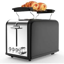 Morpilot Grille Pain Inox Toaster Grille Pain 2 Fentes Extra Larges 6 Niveaux Reglable 815w Noir Achat Vente Grille Pain Toaster Cdiscount