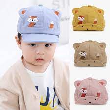 New Cute Cartoon Fox Baby Hat Spring Summer New Fox Ear Newborn Toddler Baseball Caps Baby Boy Girl Sun Hats Infant Caps Baby Store