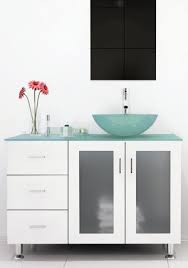 20 to 24 inches depth: 31 5 Inch Aries Modern Wall Mounted Vessel Sink Vanity With Glass Top Tools Home Improvement Bathroom Sinks Rayvoltbike Com
