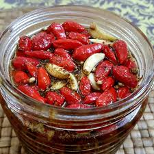 Bird S Eye Chilli Pickle Kon Jolokia Asar Thai Street Food Chilli Pickles