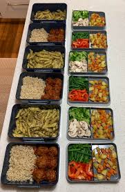 How long do these garlic shrimp and veggies meal prep bowls last? First Meal Prep Post To Reddit I Made Garlic Onion Meatballs In Toscana Sauce With Brown Rice Red Capsicum Green Beans Chicken Pesto Pasta With Broccoli Mushrooms Both