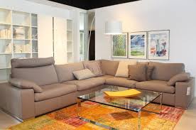 The sofa has adjustable seats and backrests with concealed mechanisms. Cor Sitzmobel Mobel Hubner
