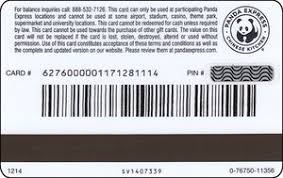 Check spelling or type a new query. Gift Card Panda Panda Express United States Of America Panda Col Us Pe 006 Sv1407339