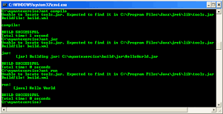 The Four Steps To A Running Application Using Ant