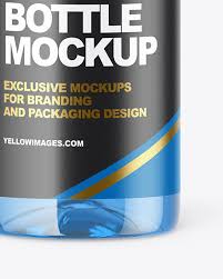 Clear Pet Bottle With Soft Drink Mockup In Bottle Mockups On Yellow Images Object Mockups