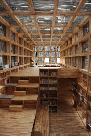 Gallery Of Liyuan Library Li Xiaodong Atelier 1 Architecture Unique Bookshelves Wood Architecture
