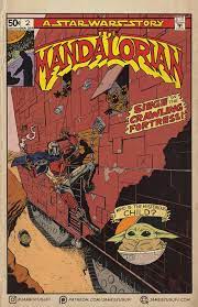 A Couple Weeks Back I Made A Comic Cover For The First Episode Of The Mandolorian And Now I Ve Finally Finished T Star Wars Comics Star Wars Fans Comic Covers
