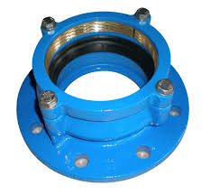 A mission clamp from cast to pvc or just a 4 band clamp will do also, if the area remains exposed use a tee clean out (dandy clean out) that should do it. China Ductile Cast Iron Self Restrained Flange Adaptor For Hdpe Pe Pvc Pipe China Restrained Flange Adaptor Flange Adaptor