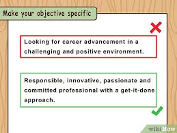 3 Ways To Write Resume Objectives Wikihow
