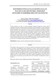 U f xy maka pada gambar dibawa. Pdf Kontribusi Penggunaan Sempoa Dalam Matakuliah Aritmatika Terhadap Kemampuan Berpikir Kreatif Matematis