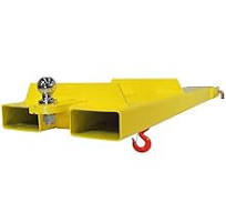 Titan 4,000 LB Capacity Forklift Towing Jib - Mobile Crane Attachment With  2" Hitch Ball