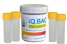 Iq Bac Coli Water Test Kit Detect E Coli Coliform Use In Drinking Water Wells Pools Hot Tubs Or During Travels 4 Pack