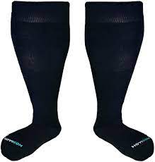 Amazon Com Hoyisox Plus Size Compression Socks 20 30 Mmhg For Men And Women Wide Calf Extra L In 2021 Calf Compression Socks Compression Socks Compression Socks Mens