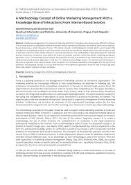 Conditional cash transfer programmes have had. Pdf A Methodology Concept Of Online Marketing Management With A Knowledge Base Of Interactions From Internet Based Services