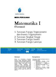 Contoh soal pertidaksamaan trigonometri …. Turunan Fungsi Trigonometri Turunan Ting