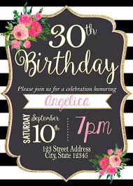 Black And White Stripe Invitation Template Free Black White Striped Birthday Invitation Stripes Pink Black And White Kate Inspired Birthday Printable Custom You Print Shower Invitation Birthday Party Invitations Birthday Invitations Party Invitations