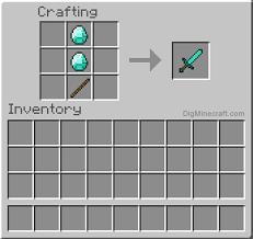 A sword made of diamond like in minecraft would shatter the moment you hit anything with it. How To Make A Diamond Sword In Minecraft