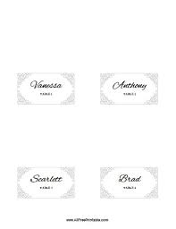 Card games can also be used to improve a person's attention span, which could be good if you have a child who ha. Free Wedding Place Card Template Free Resume Templates