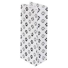 Black And White Paw Print Cute Black And White Paw Prints Pattern Wine Gift Bag Zazzle Com Wine Gift Bag Print Patterns Paw Print