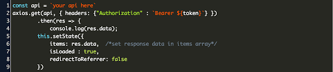Send Bearer Token In Header Axios React Js Code Example