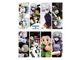 hxh bookmarks set x8 hunter x hunter otakustore gr