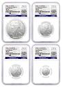 2023 Fiji Type 1 Fractional Silver Eagle 4 Coin Uncirculated Set ...