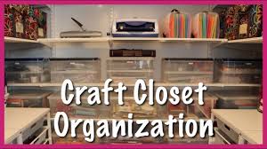 From hidden storage that keeps supplies out of sight to cubbies and open storage that puts tools within reach, custom craft and hobby rooms are designed around your crafting needs. Craft Closet Organization Youtube