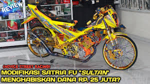 Ini merupakan satria fu fenomenal dan modif tergila yang. Review Motor Modifikasi Satria Fu Novice Street Racing Habis Dana 25 Juta Youtube